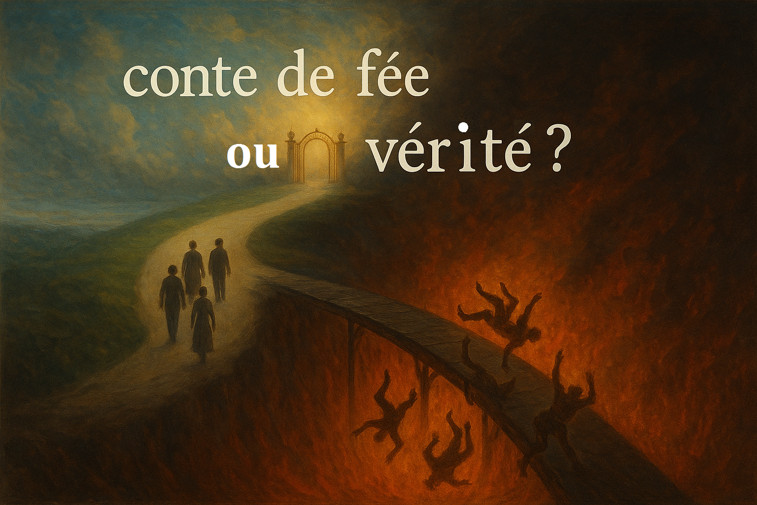 Chemin du destin _ ciel ou flammes